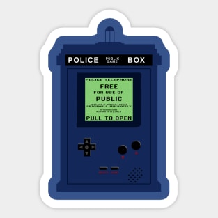 Doctor Who Public Game Box Sticker